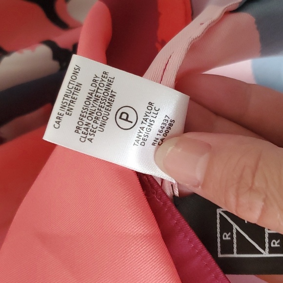 Tanya Taylor Avril Printed Satin Tie Multicolor Blouse Size XS - Picture 9 of 12